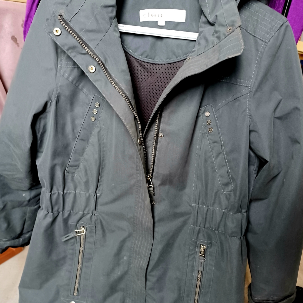 Cleo Women's Charcoal Utility Jacket - Picture 4 of 5